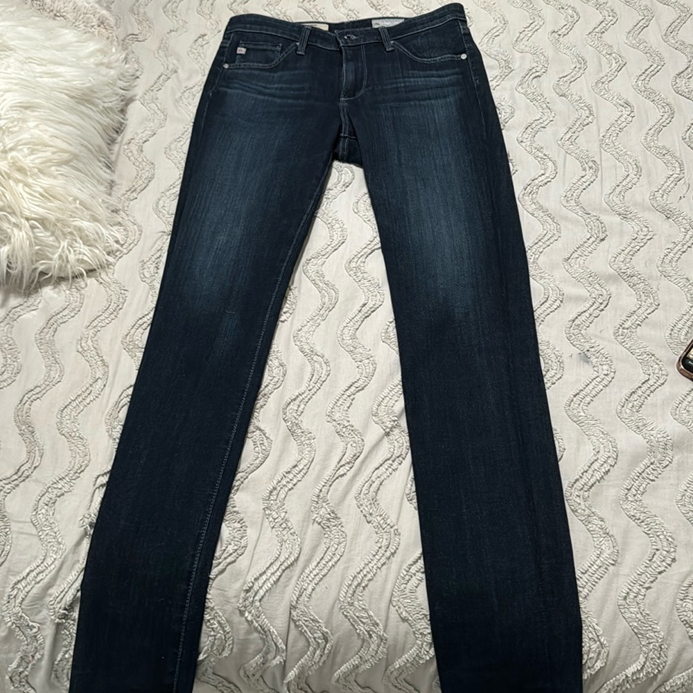 Ag Adriano Goldschmied Mid-Rise Cigarrate Jeans